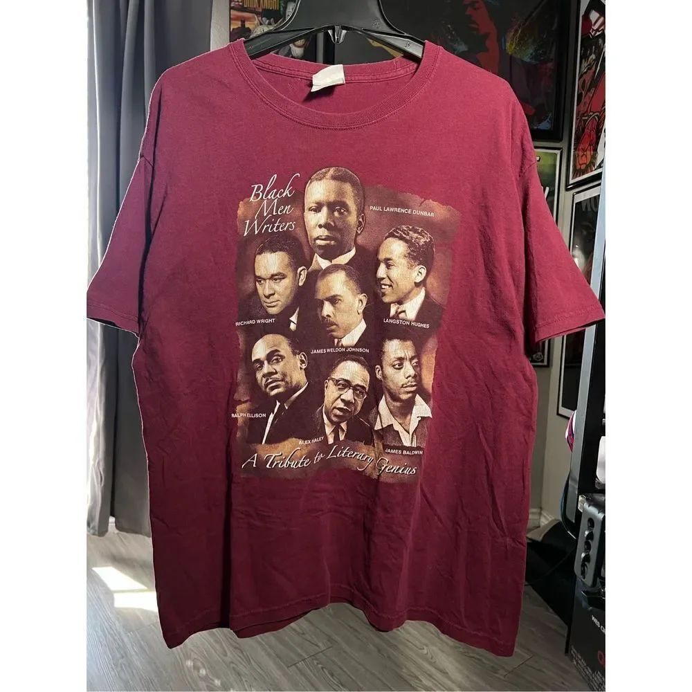 Vintage Black Men Writers Black History Literature Tee